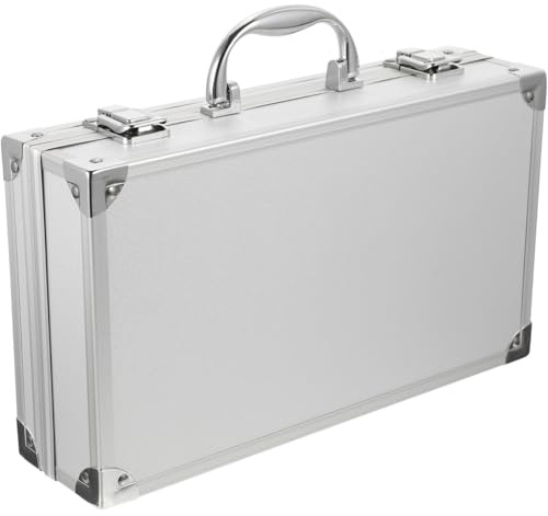 Valigetta Porta Utensili in Alluminio 12 Pollici Custodia Strumenti Resistente Antiruggine Con Maniglia Per Casa E Viaggio