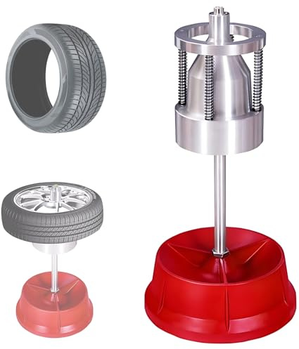 Soporte equilibrador de ruedas resistente con nivel de burbuja, máquina de equilibrio estático, incluye herramientas de alineación para un equilibrio preciso de neumáticos, solución portátil para