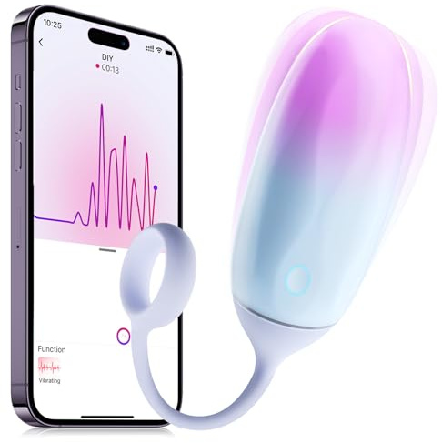 Ovetto Vibrante con Telecomando Sexytoysys Donna, Vibratoreper Donna Professionale con Controllo Remoto Tramite App e 10 Frequenza Modalità Di Vibrazione Vibratori Per Coppia