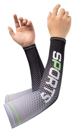 BUBEFSKD Protección solar brazo mangas enfriamiento deportes hielo seda circular cubierta para funcionamiento al aire libre bicicleta cubierta seda protección solar