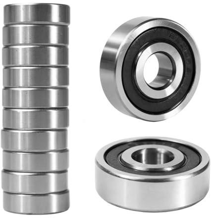 Flewdart 10 st kullager 6200-2RS 10 x 30 x 9 mm krom, kullager 6200 2RS dubbelskärmat kolstål (6200RS 10 st)