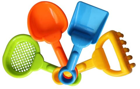 Wsdsgz 4PCS Creatively Children Colorful Sand Shovel Seaside Tool Set Outdoor Playing Toy for Kids Gift Kid Sandboxes for Outside Sandboxes