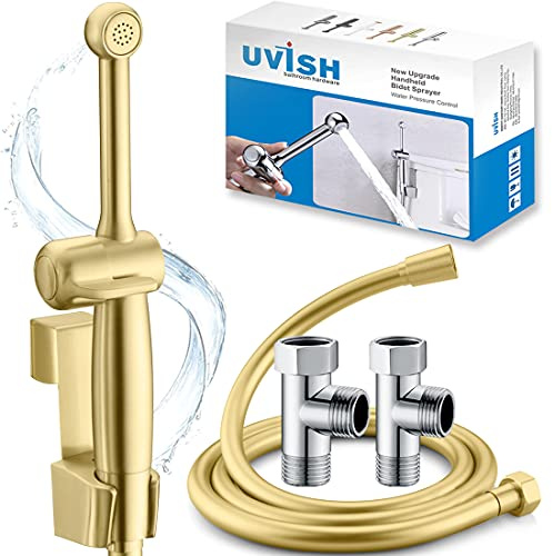 Bidé Sprayer för toaletten, UVISHBidé för toaletten hand bidé spray muslim dusch med slang för badrum dusch, baby tyg blöjkläder, husdjur badrum, personlig hygien