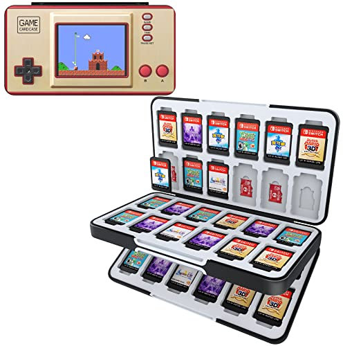 HEIYING Game Card Case for Nintendo Switch 2 /Switch OLED,Customized Pattern Portable Switch 2 Game Holder with 48 Game Card Slots and 24 Micro SD Cards Slots