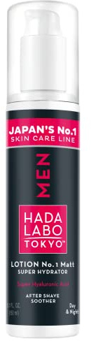 Hada Labo Tokyo Men Lotion No.1 Matt Super Hydrator, Hyaluron Serum, Kosmetik für Männer