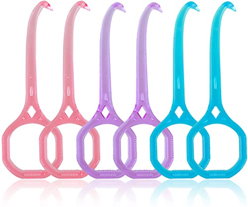 TIESOME outil d'enlèvement d'aligneurs, 6 pièces invisibles Aligner Removal Tool Kits Chewies enlèvement aligner crochet de dent Oral Corrector Retainer (3 couleurs prismatiques)