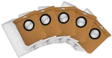 Cecotec Pack de 5 Bolsas para Base de Autovaciado compatibles con Conga 2299 Ultra Home, 2499 Ultra Home, 7490 Immortal Home y 8290 Immortal Ultra Power Home. Capacidad 3 litros, Incluye 5 Uds