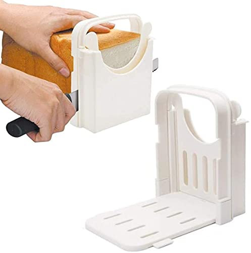Affettatrice per pane pieghevole multifunzionale per panini/toast Maker regolabile spessore fetta taglierina pane panino pagnotta affettatrice per pane in plastica strumenti guida per il taglio del