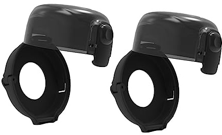 BESPORTBLE 2pcs Childproof Gas Stove Knob Covers Child Safe Oven Knob Protectors Black Plastic Safety Guards for Kitchen Gas Cooker Protection