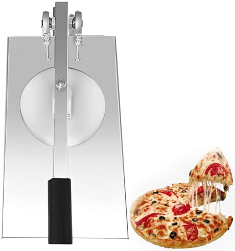 Pressa per pizza commerciale, 12-24 cm, macchina per impasto per pizza, macchina per la stampa per impasto per pizza, ad angolo regolabile, per negozi di alimentari occidentali, pasticcerie, 20 cm