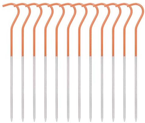 IBasingo 15 cm tältpinnar i titan camping tältpinnar ultralätta tältspikar markstift tält hårdvara utomhus bärbar armbåge metall tältkrokar 12 st/parti Ti4001P