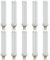 Crompton Lamps CFL (10 Pack) PLC 26W G24d-3 Double Turn D-Type 4000K Cool White Frosted 1716lm 2-Pin Energy Saving Push Fit Compact Fluorescent TC-D Compact-D Opal Multipack Light Bulbs