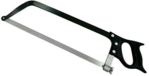 Sega per Macellaio VERNICIATO NERO con Lama Acciaio Inox 435 MM Made in Italy