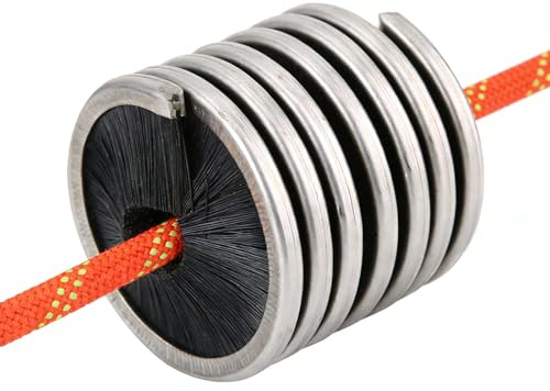 Spazzola per la Pulizia della Corda, Spazzola per Corda Lavaggio per Corda da Arrampicata Esterno, Corda Compatibile con 8-13 mm di Diametro, Spazzola per Corda Portatile per Arrampicata su Roccia