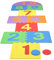 XXIONG Weiche Schaumstoff-Spielmatte, Kinder Riesen Hopscotch Matte Spiel Mehrfarbig Kinder Weiche Eva-Schaum-Fliesen Ineinandergreifende Fliesen Indoor Outdoor Garten Familienspiel Spielzeug