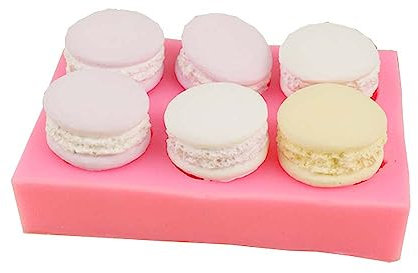 6 Cavity 3D Macaron DIY Food Silicone Hamburger Mould
