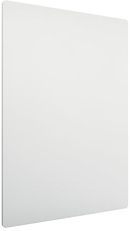 Nobo Magnetisches Whiteboard ohne Rahmen, 600 x 450 mm, individuell erweiterbare Whiteboardtafel, ideal für Büros und Teamarbeit, Stahl, Weiß, 1915656