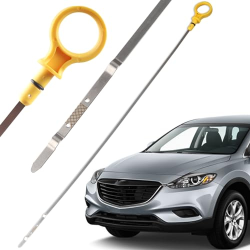 Covnikyer Engine Oil Level Dipstick Indicator Compatible with Mazda CX-9 CX9 2007-15 Mazda 6 2009 2010 2012 2013 Replacement Fluid Oil Dip Stick Gauge CY01-10-450A CY0110450A