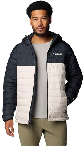 Columbia Powder Lite II Chaqueta con Capucha, Lista para la Aventura, Reflectante de Calor, Construcción Ultraliviana, Elementos Personalizables - Hombre