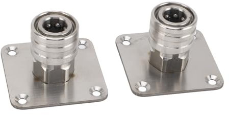 Hztyyier Support en Acier D'astuce de Joint de Pression 1/4 Pouce Relient Vite des Astuces de Bec de Mousse avec fixé au Mur pour Le Garage Support de de Mousse de Joint de Pression,