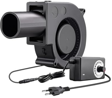 Ventilatore Soffiante Per Barbecue | Ventola Regolabile Da 12 Volt Con Controllo Velocita Variabile,Soffiatore per Stufa a Legna - per Stufa a Legna Griglia Barbecue Fucina Campeggio Cucina all'Aperto