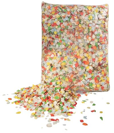 P 'tit payaso 31331 confeti multicolores dépoussiérés – Luxe – 1 kg –, Multicolor