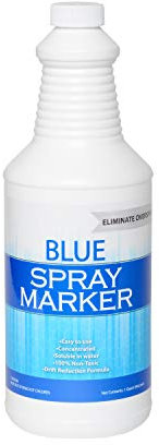 Bluewater Chemgroup Blue Spray Marker - - Weed Spray Dye, Herbicide Dye, Fertilizer Marking Dye, Turf Mark And Blue Herbicide Marker, Organic Herbicide Marking 32 Ounces