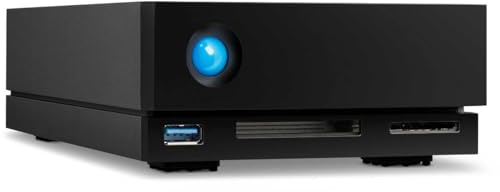 LaCie 1big Dock 16TB External Hard Drive HDD Docking Station – Thunderbolt 3 USB 3.1 USB 3.0 7200 RPM Enterprise Class Drives, for Mac and PC Desktop, Data Recovery (STHS16000800)