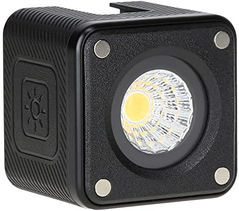 Rollei Lumis Solo 2 Led Würfel Kamera, Kleiner Videoleuchte inkl. Farbfilter für den Einsatz unterwegs, Mini Cube Makro Licht Fotografie 70g 5500K mit Akku, Led-Videoleuchte-Video-Licht-Würfel