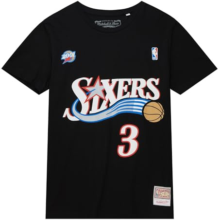 Mitchell & Ness NBA HWC Name & Number Tee - Philadelphia 76ers - Allen Iverson