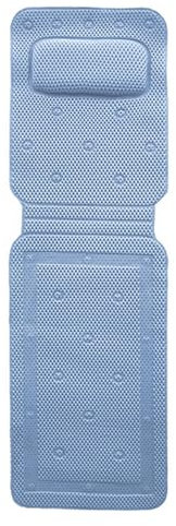 Ruiqas Cojín de Bañera Antideslizante con 30 Ventosas Accesorios de Baño para Colchón de Bañera SPA 127 x 36 cm/49.6 * 14.17in