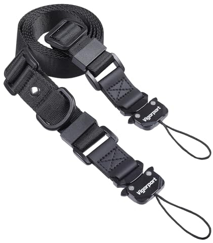 Vigorport Camera Strap, Crossbody Shoulder Strap, Camera Neck Strap with Quick Release Metal Buckle for DSLR/Binoculars