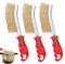 3 Stück Messingbürste Grill,Grillbürste Messing,Drahtbürste Messing,Klein Drahtbürsten Mit Borsten Aus Edelstahl Messing, Messing Grillbürste Für Reinigung Grill Rost Ölflecken Malen Staub