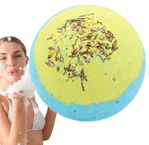 Bomba da bagno | Bomba da doccia con fiori secchi, bagno in schiuma frizzante con profumo naturale, bomba da bagno per Natale, regalo per bambini e donne