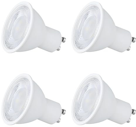 SEBSON Bombilla LED GU10 Blanco Cálido 2,5W - Clase de Eficiencia Energética A, Sustituye 50W Halógena, 450lm, Ángulo del Haz 90° - Focos Empotrables 230V ø50x53mm - Set de 4