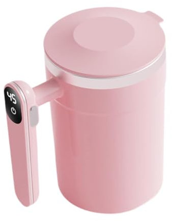 DimyFew Vaso Mezclador, Vaso Mezclador, Vaso Batidor Eléctrico Portátil, Batidora Eléctrica, Vaso para Otras Bebidas, Camping, Sala de Estar, Rosa, Individual