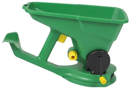 Handvev såer – handhållen såmaskin | sändare spridare handhållen | 1,5 l kapacitet kraftspridare bärbar spridare trädgård 5 växlar justerbar för trädgård gräsmatta små gårdar, present till