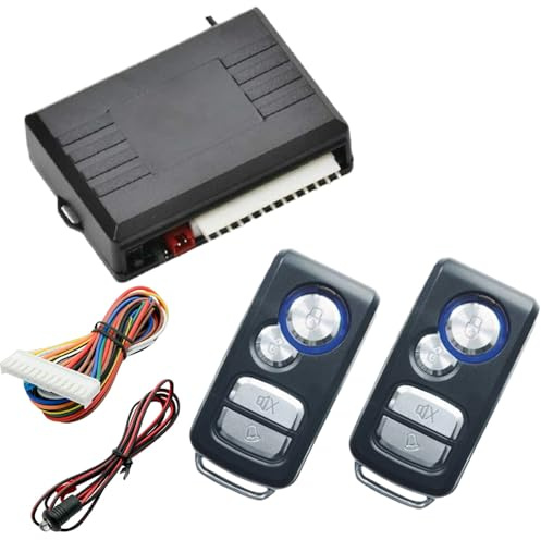 Riloer Car Door Lock Keyless Entry System Central Locking Remote Control Kit Compatible with Universal Vehicles 405/T219