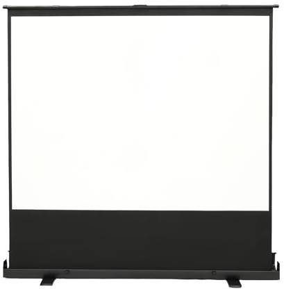 Schermo per proiettore con treppiede, 203 cm, estensibile, portatile, 4:3, con gambe di supporto a forma di X e sistema di molle a gas, per esterni, campeggio, home theatre