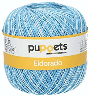 Puppets Eldorado Multicolor, styrka: 12, presentation: 50G, löplängd: 570M 56 virkgarn