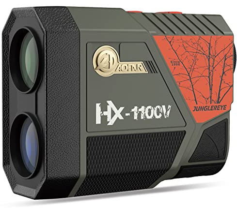 AOFAR HX-1100V Télémètre pour la Chasse à l'arc, 1100Y avec Angle et Distance Horizontale, Haute précision portée, Vitesse, Mode de Balayage 6X, léger, Batterie et étui de Transport Inclus