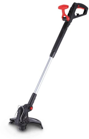 Scheppach Elektro Rasentrimmer EGT350 mit 250mm Schnittbreite | Leistung 350W | Schnittgeschwindigkeit 12000 min-1 | Faden Ø 1,2mm - Fadenlänge 6 m | (Solo)