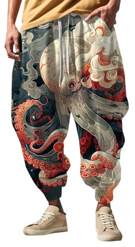 sportbekleidung Herrenhose Sommer lang leicht Baggy Jogginghose Jogginghose weiß Sporthose Baggy Baumwolle thermojogginghosen Herren Jogginghose Jungen Baggy Hose