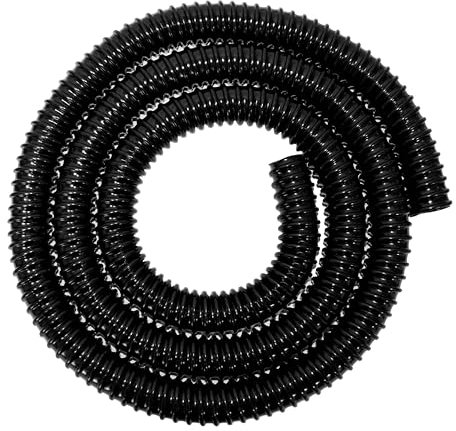 B2C 1'' Flexible Water Butt Connection Pipe/Overflow Hose (25mm) Optional Connector & Wire Clips for Efficient Drain Garden Irrigation Rainwater Harvesting Flexi Plastic (1m Pipe)