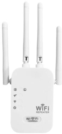 Amplificador de señal de repetidor Wi-Fi para Internet doméstico, repetidor de Red bi-Bande | Amplificador de Cubierta por Salida de Pared, Dispositivo de extensión de Rango inalámbrico, Punto de