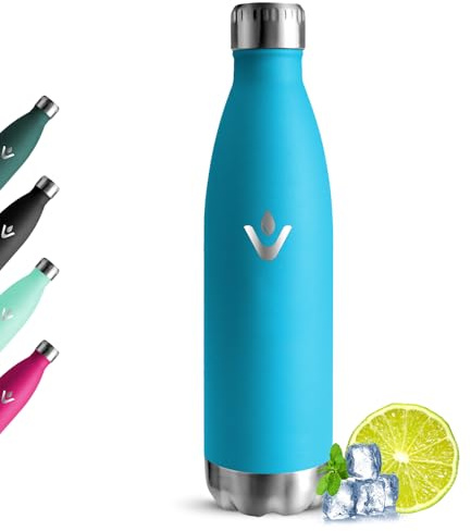Grsta Borraccia Termica 750ml, Senza Perdite Borraccia, Conserva 24H Frio/12H Calor, Borracce Termiche Senza BPA, Borraccia Acciaio Inox, Reutilizable Bottiglia Termica per Hogar, Senderismo, Yoga