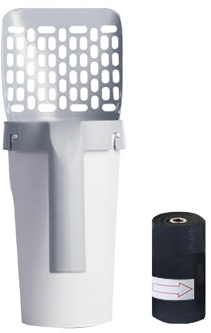 Cat LitterScooper – Tamizado pala para camada de gato, pala de metal con mango cómodo | Resistente al óxido y la flexión, promueve el cuidado de los animales sanitarios, la herramienta I