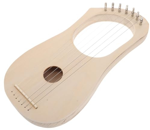 OFFSCH Kit Fai da Te Arpa Lira in Legno a 7 Corde per Principianti Strumento Musicale Artigianale per e Adulti con Suono Armonico e Montaggio Guidato per Uso Didattico e Ricreativo
