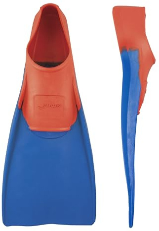 FINIS Training Fins Long Floating, Rot/Blau, Medium (37-39), 1.05.037.05