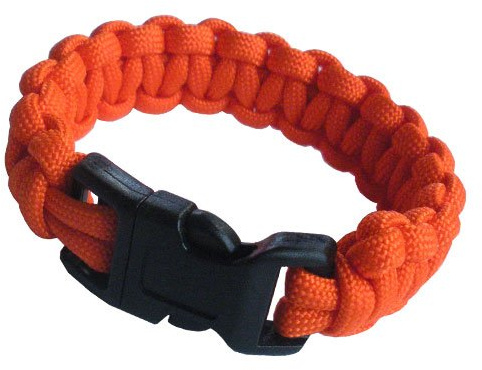 PARACORD PLANET Do It Yourself Cobra Braid de Survie Paracord Bracelet kit avec Instructions, Orange Fluo